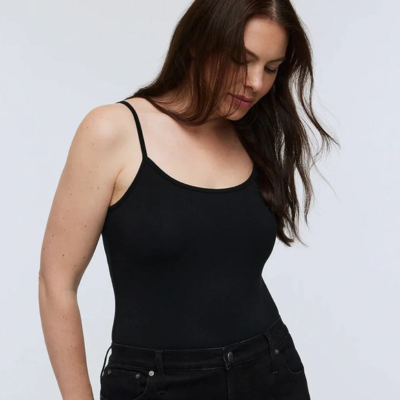 Madewell Tops - Madewell Black Tank Thong Bodysuit Size Small